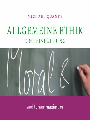 cover image of Allgemeine Ethik--Eine Einführung (Ungekürzt)
